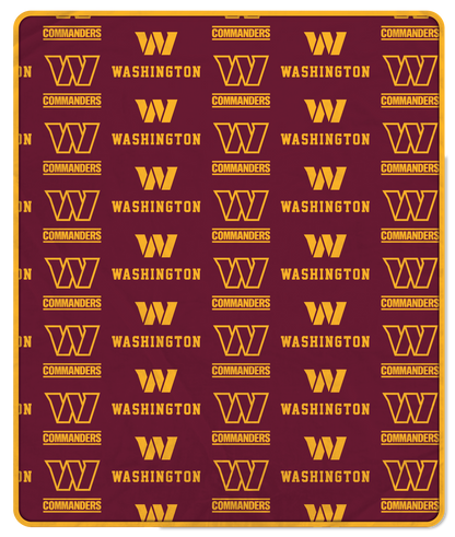 NFL Team Repeating Logo Fleece Throw