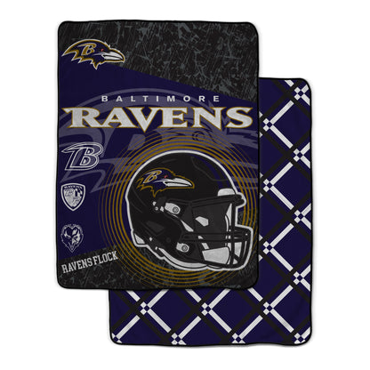 NFL Team Helmet Oversized Fleece Blanket
