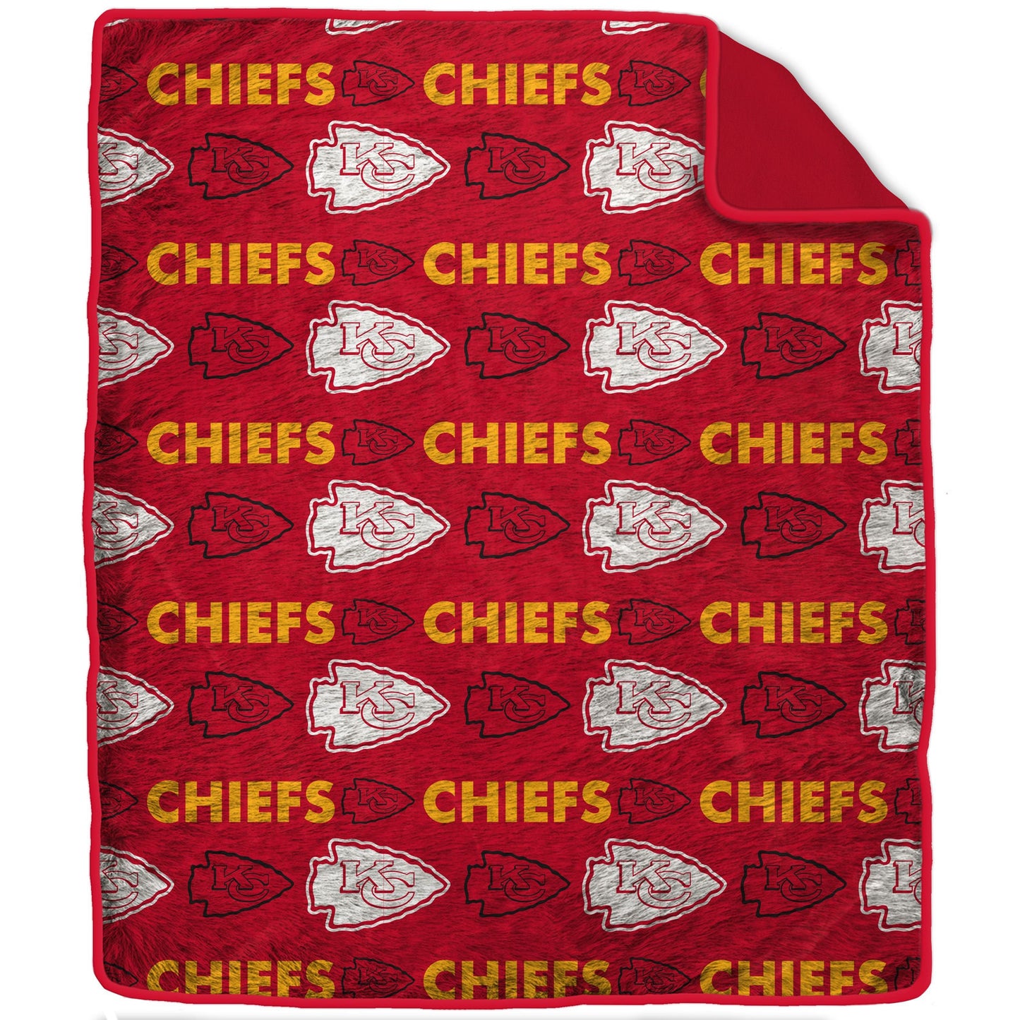 Kansas City Chiefs NFL Team Logo Ultra Plush Blanket 60x70