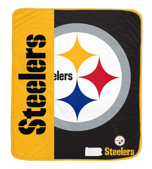 Pittsburgh Steelers NFL Team Logo Soft Throw 50x60