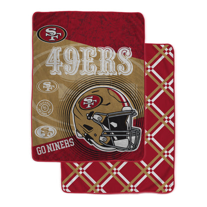 NFL Team Helmet Oversized Fleece Blanket
