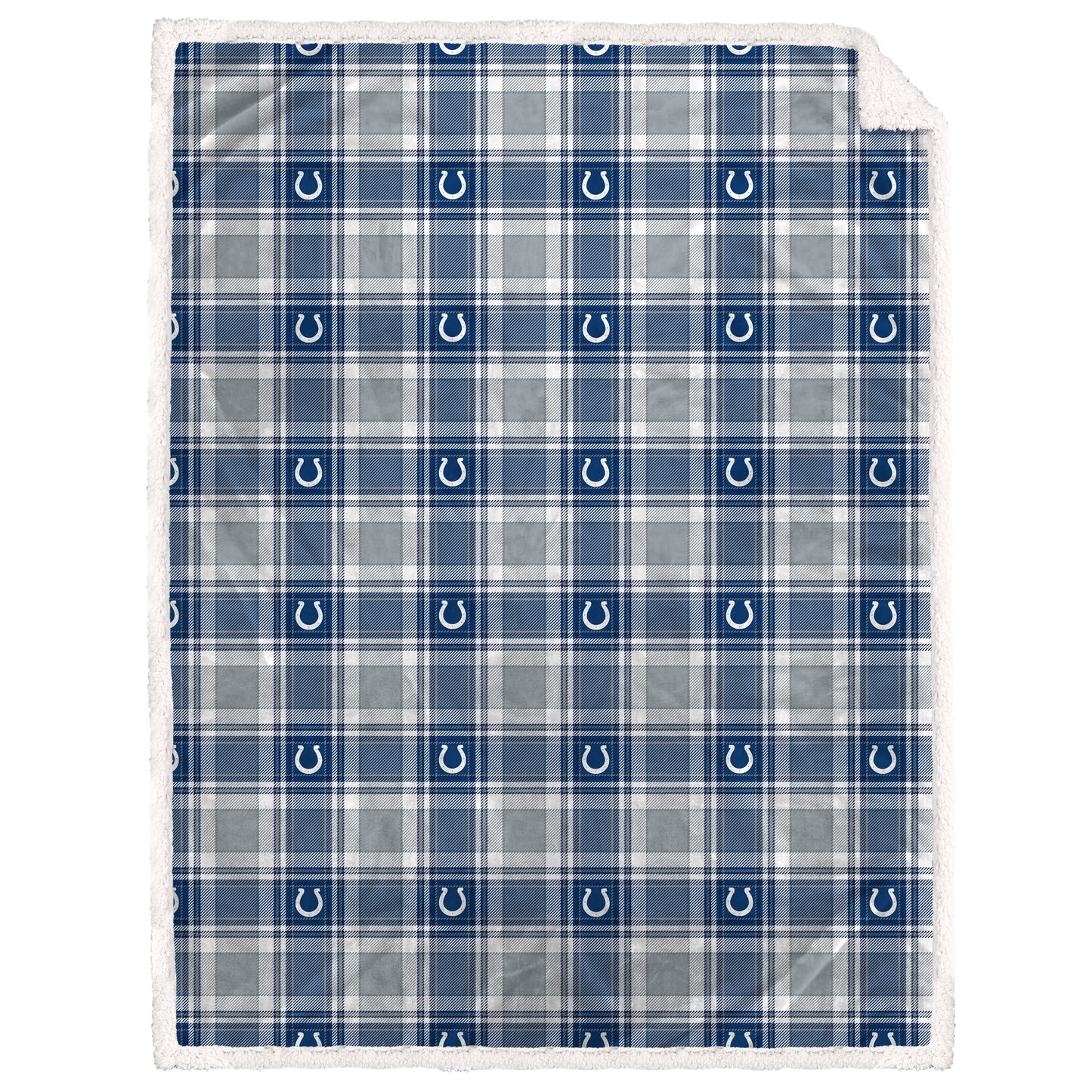 NFL Team Plaid Sherpa Oversized Blanket
