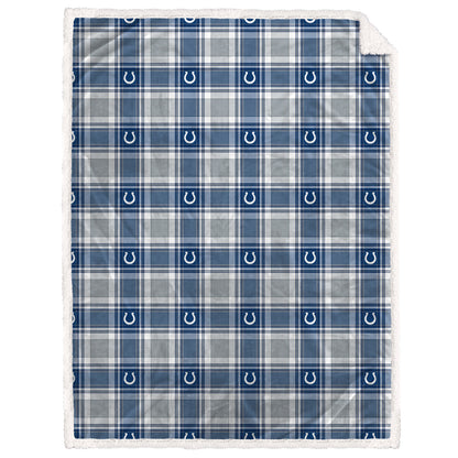 NFL Team Plaid Sherpa Oversized Blanket