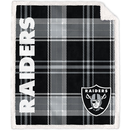 NFL Team Classic Plaid Sherpa Throw