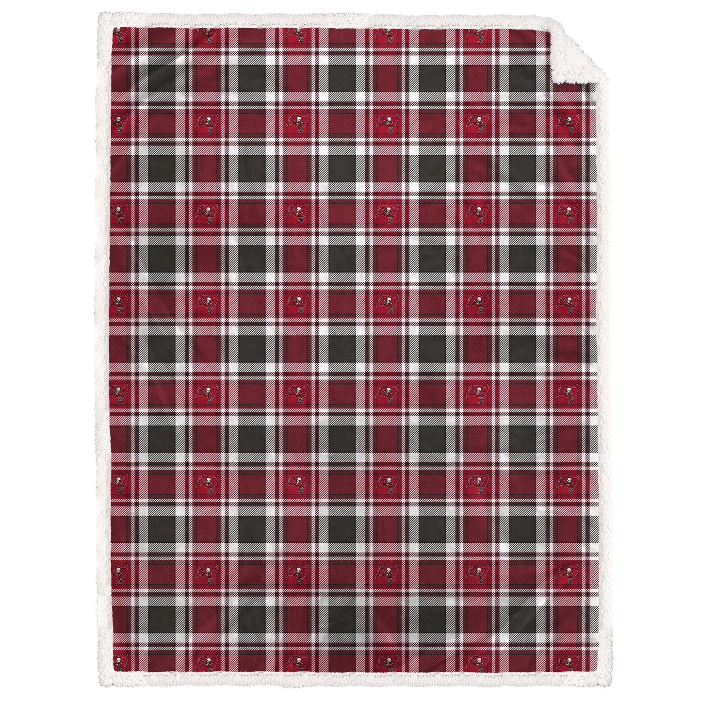 NFL Team Plaid Sherpa Oversized Blanket