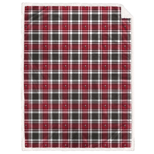 NFL Team Plaid Sherpa Oversized Blanket
