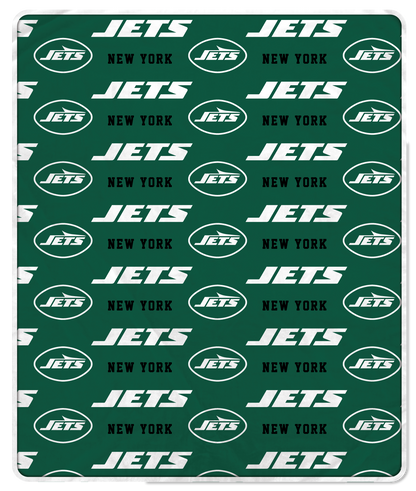 NFL Team Repeating Logo Fleece Throw
