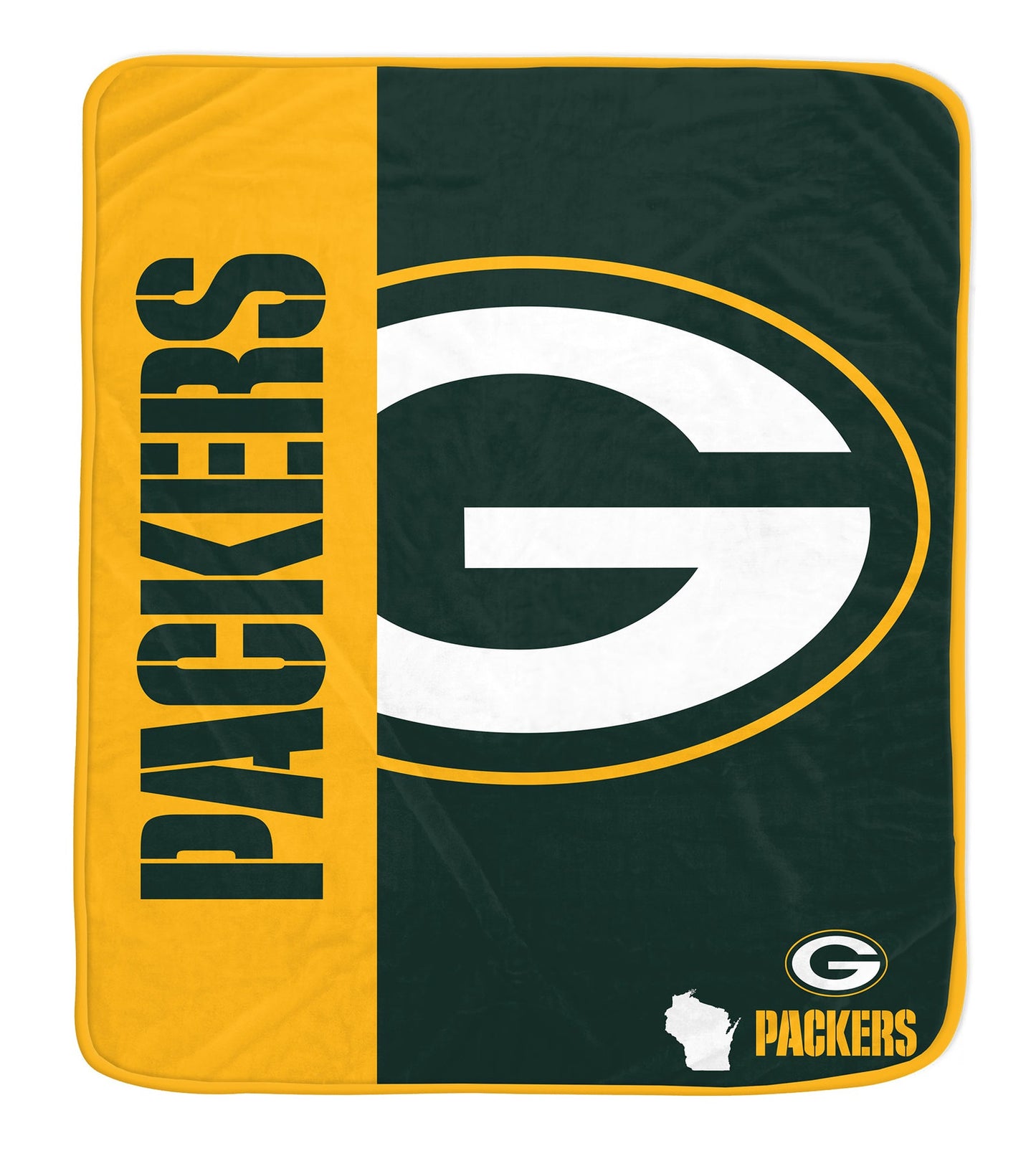 Green Bay Packers NFL Team Logo Soft Throw 50x60