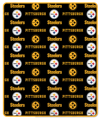 NFL Team Repeating Logo Fleece Throw