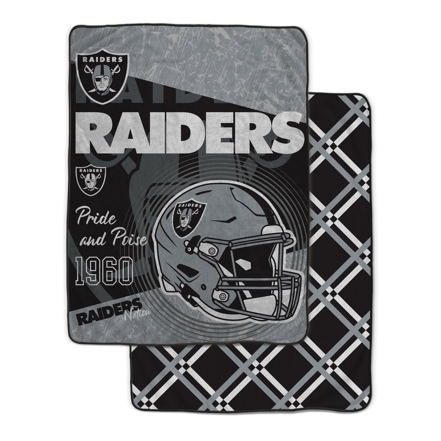 Las Vegas Raiders NFL Team Helmet Fleece Blanket 60x80