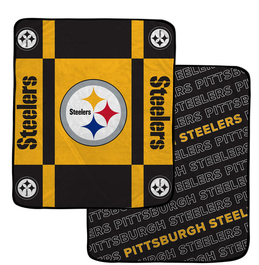 Pittsburgh Steelers NFL Team Reversible Soft Throw 50x60