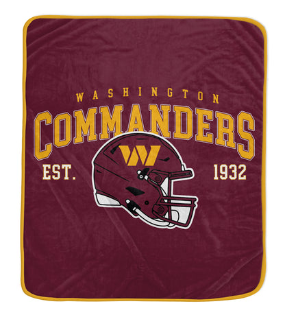 NFL Team Vintage Helmet Fleece Throw