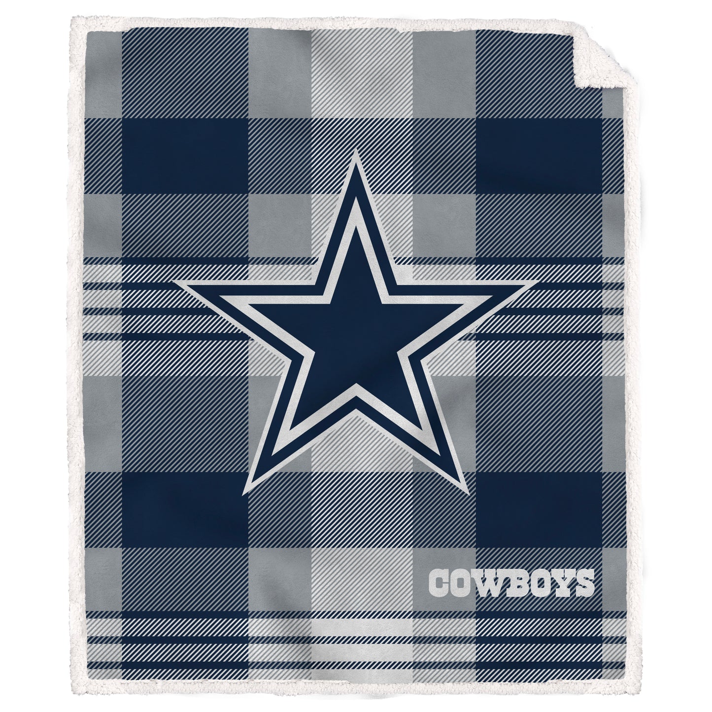 NFL Team Classic Plaid Sherpa Blanket