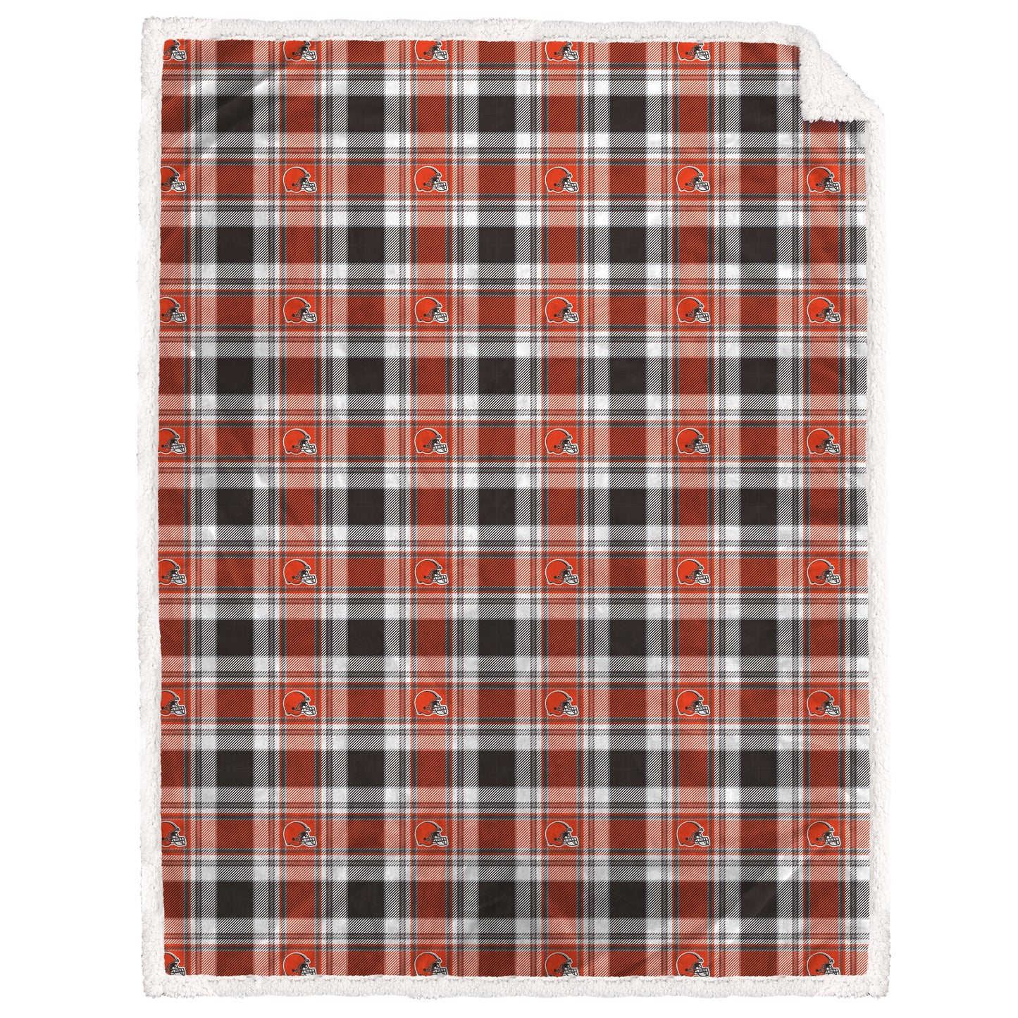 NFL Team Plaid Sherpa Oversized Blanket