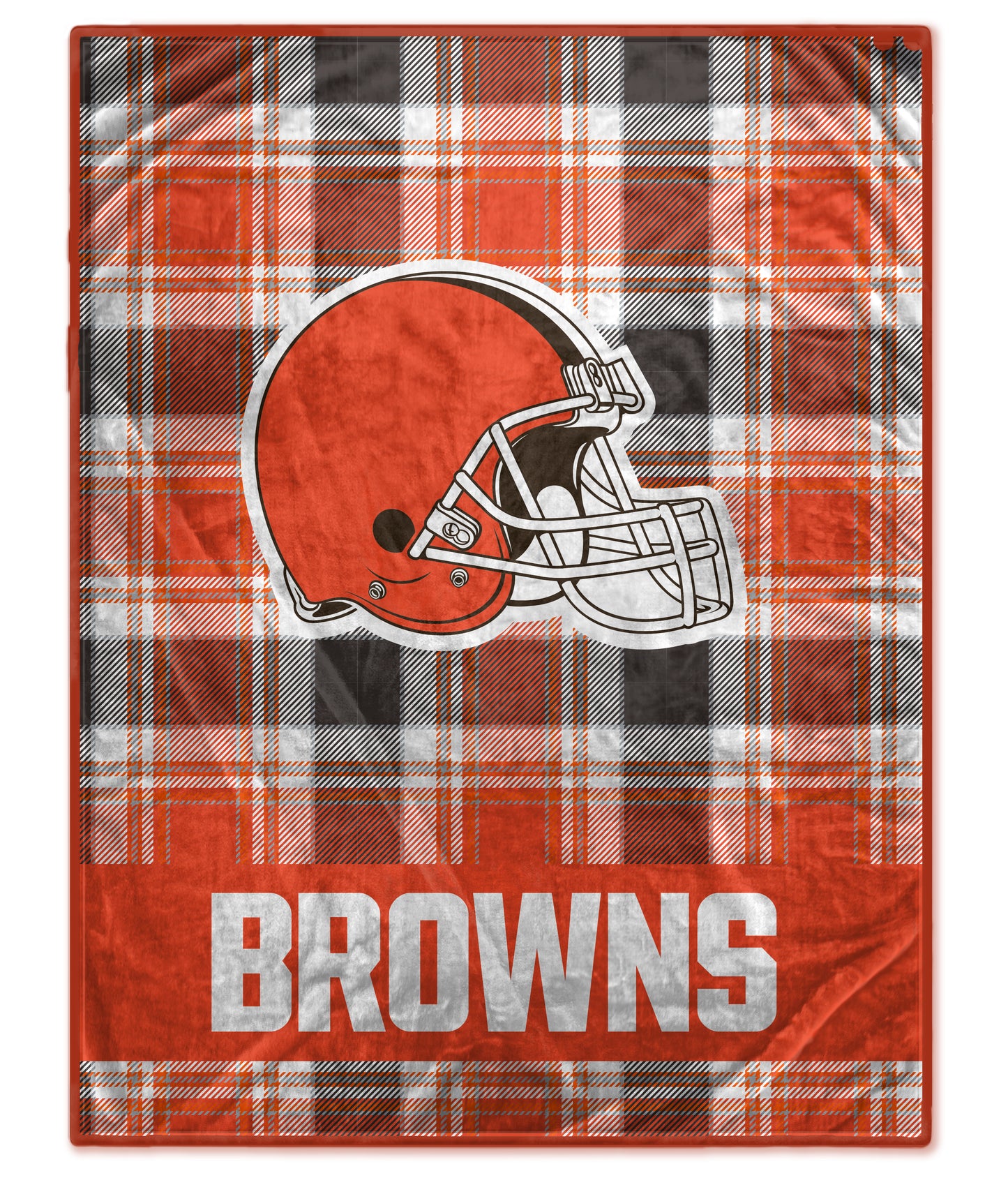 NFL Team Helmet Oversized Plaid Blanket