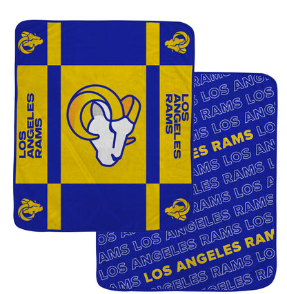 NFL Team Reversible Logo Fleece Throw