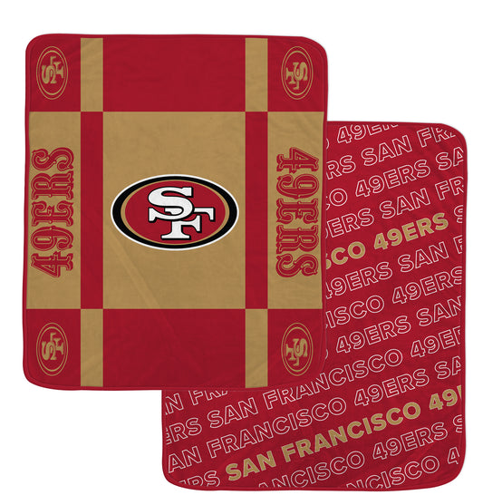 NFL Team Reversible Logo Fleece Throw