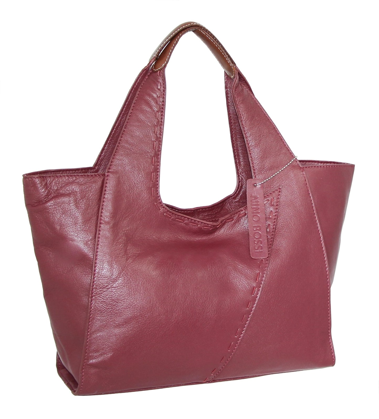 Serena Large Satchel in Cabernet