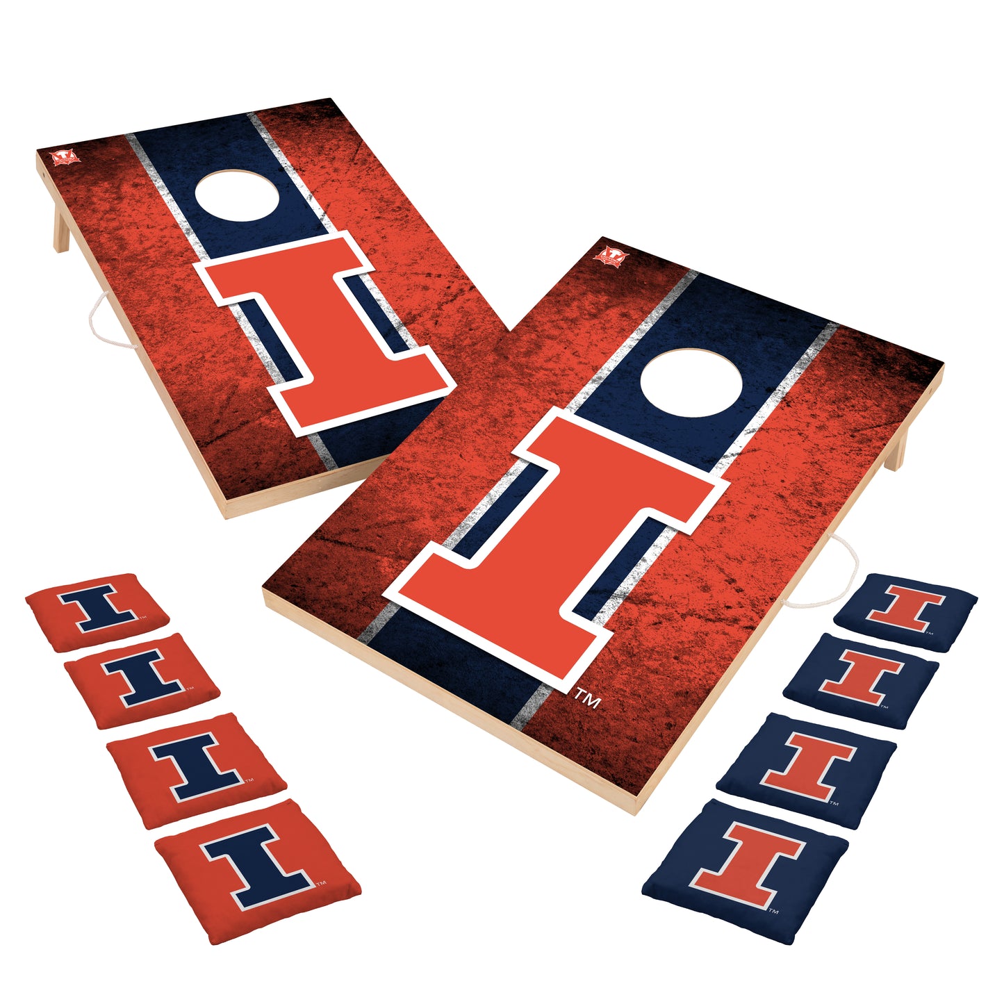 College Team 2x3 Solid Wood Cornhole Game