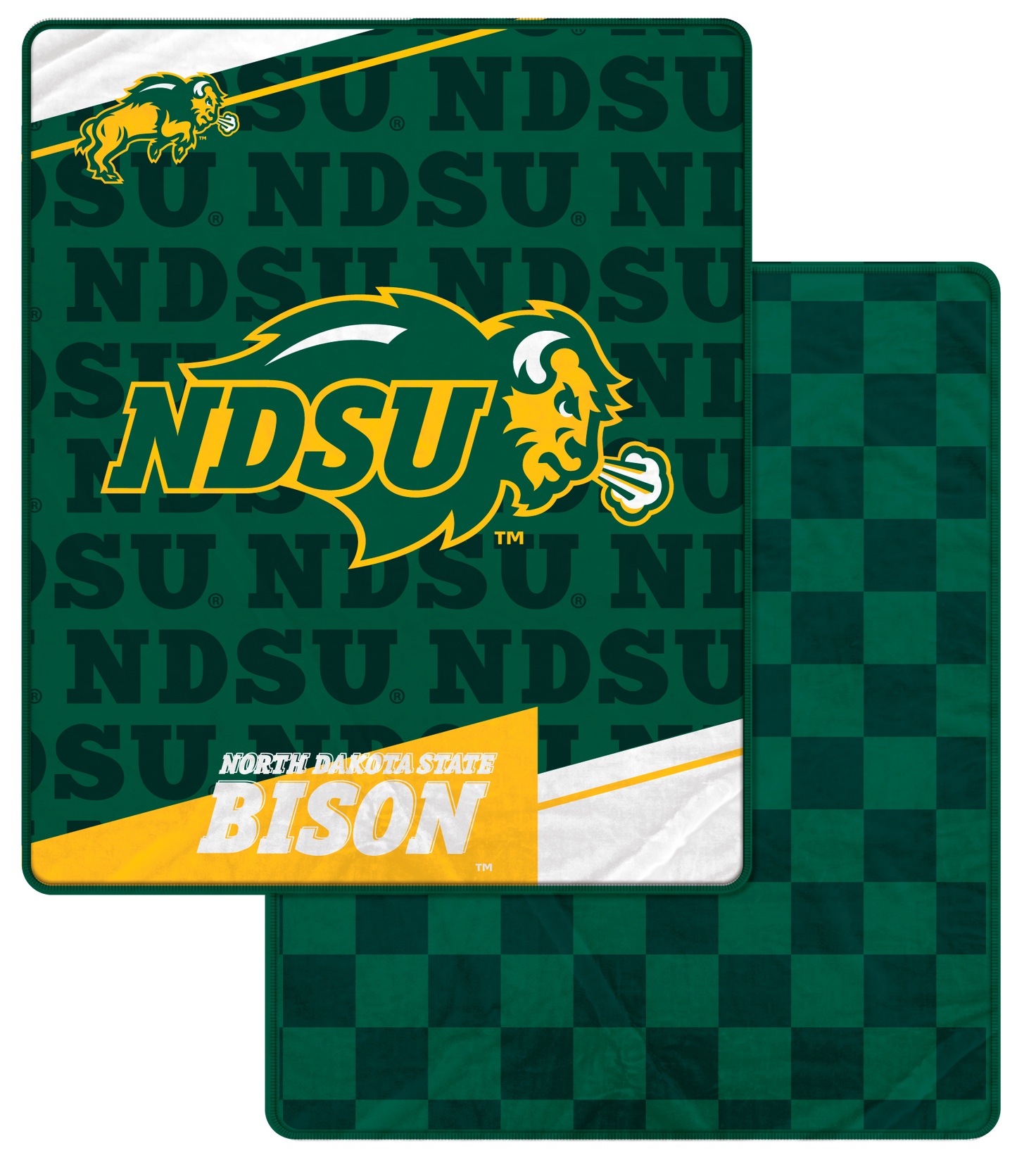 NCAA Checkers Logo Blanket