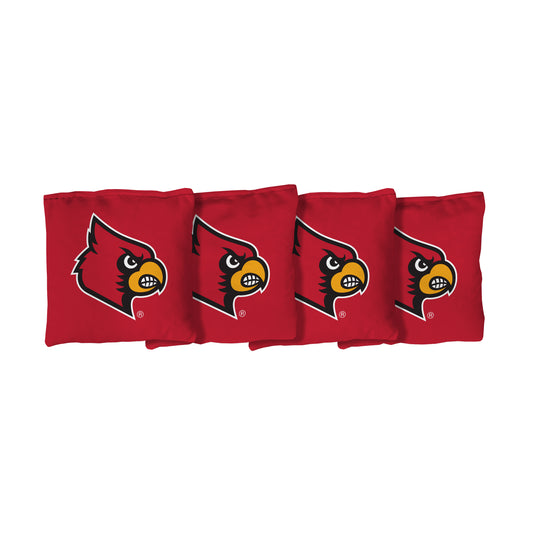 Louisville Cardinals Corn-Filled Cornhole Bags (4-Pack)
