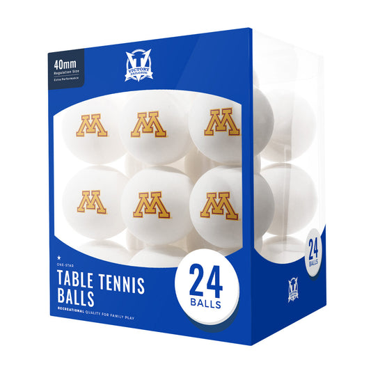 Minnesota Golden Gophers Ping Pong Balls (24-Pack)