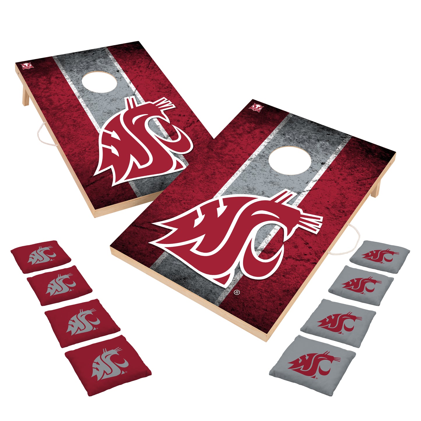 College Team 2x3 Solid Wood Cornhole Game