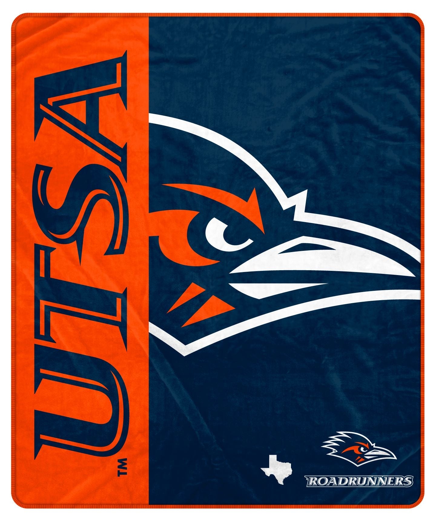 NCAA Side Bar Big Logo Blanket