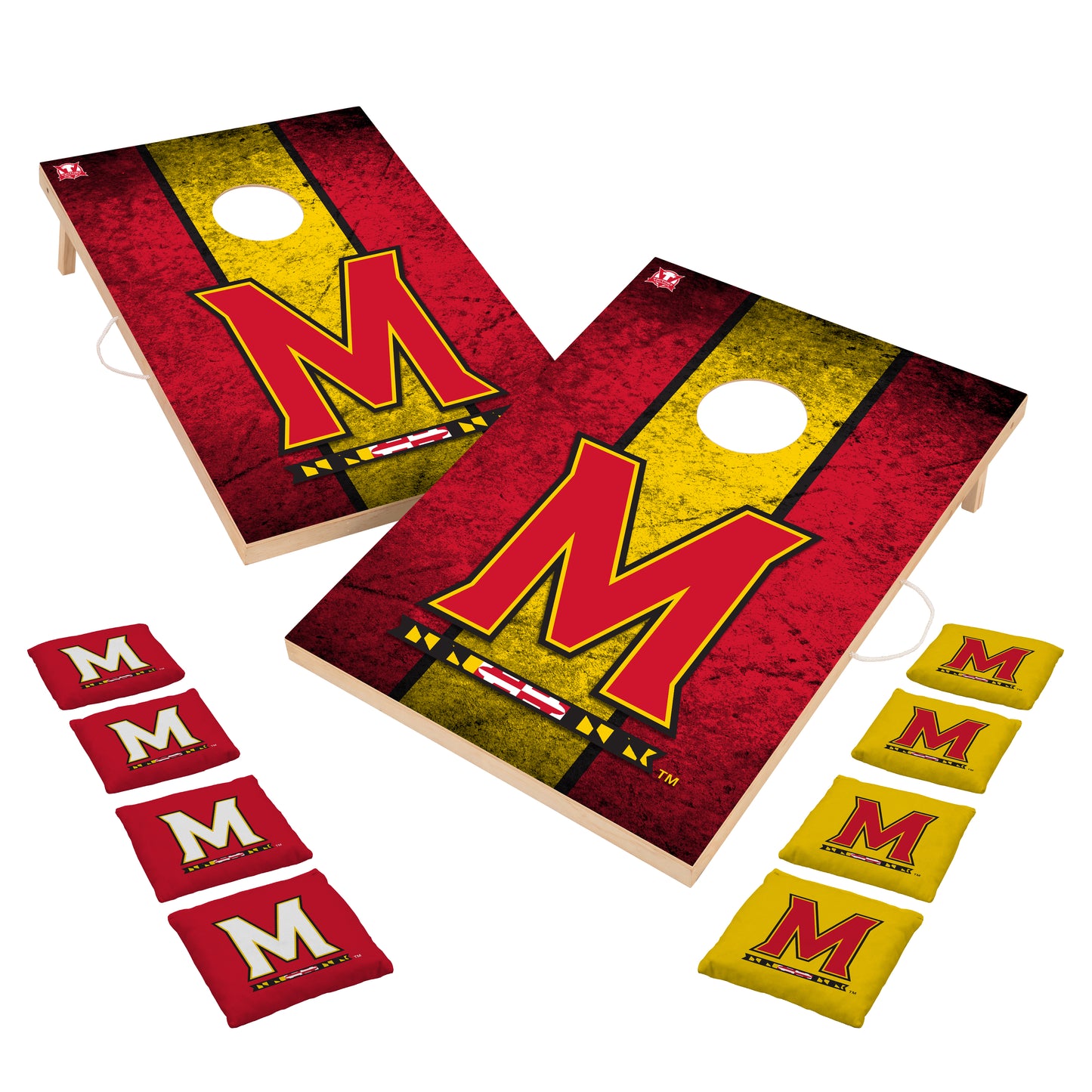 College Team 2x3 Solid Wood Cornhole Game