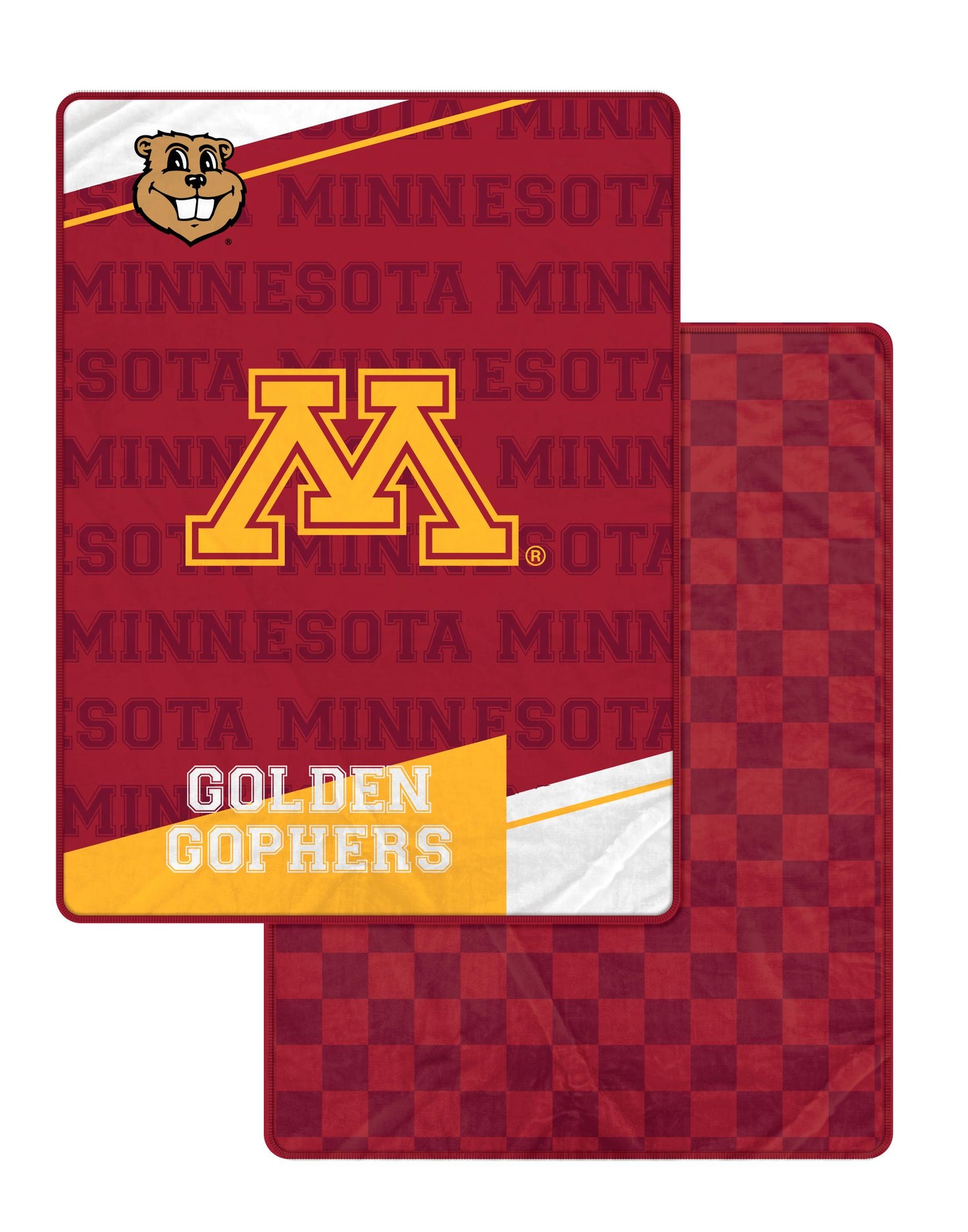 NCAA Checkers Logo Blanket