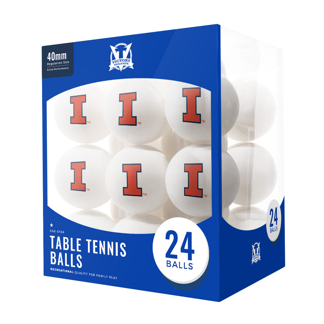 College Team Ping Pong Balls (24-Pack)