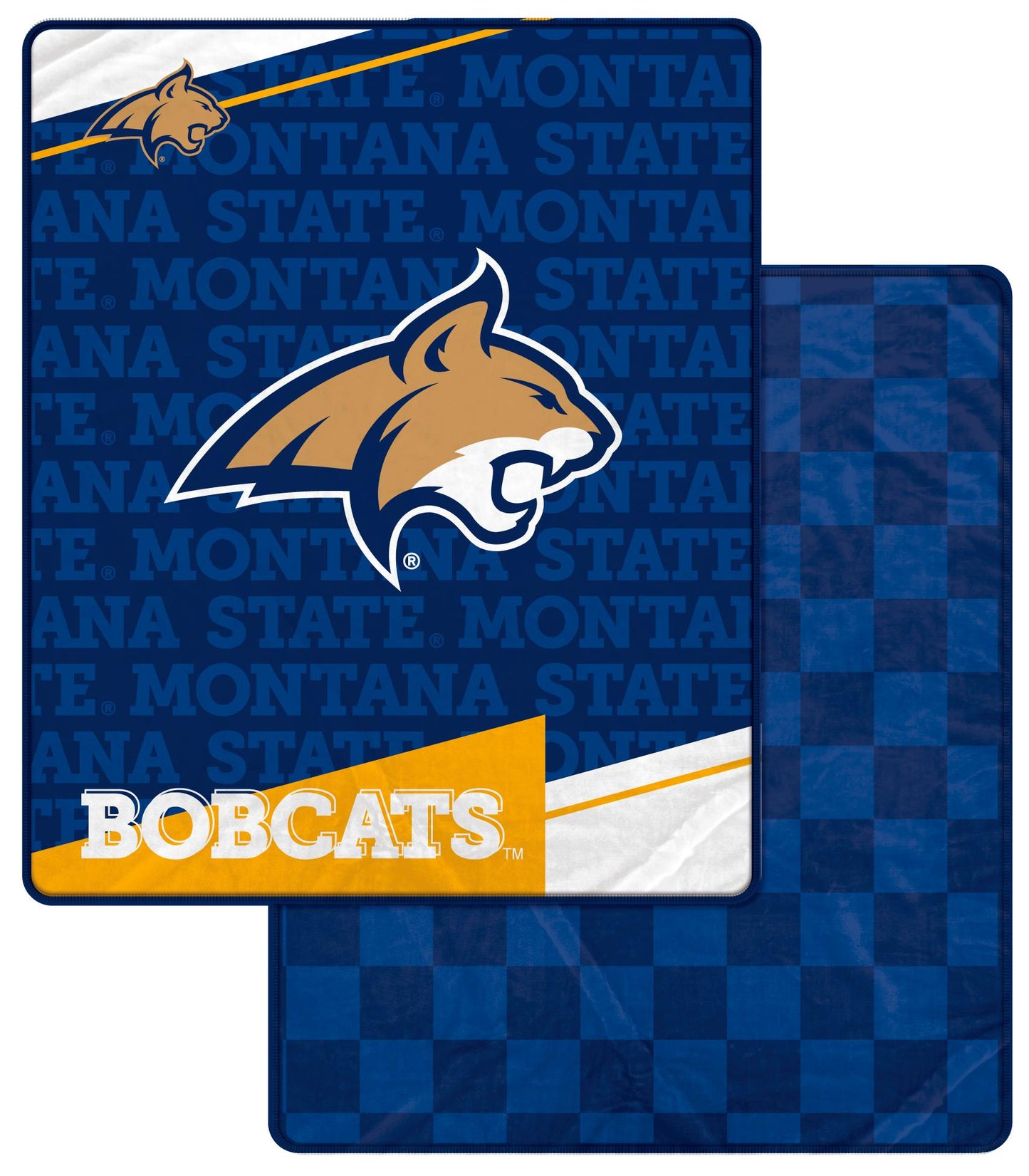 NCAA Checkers Logo Blanket