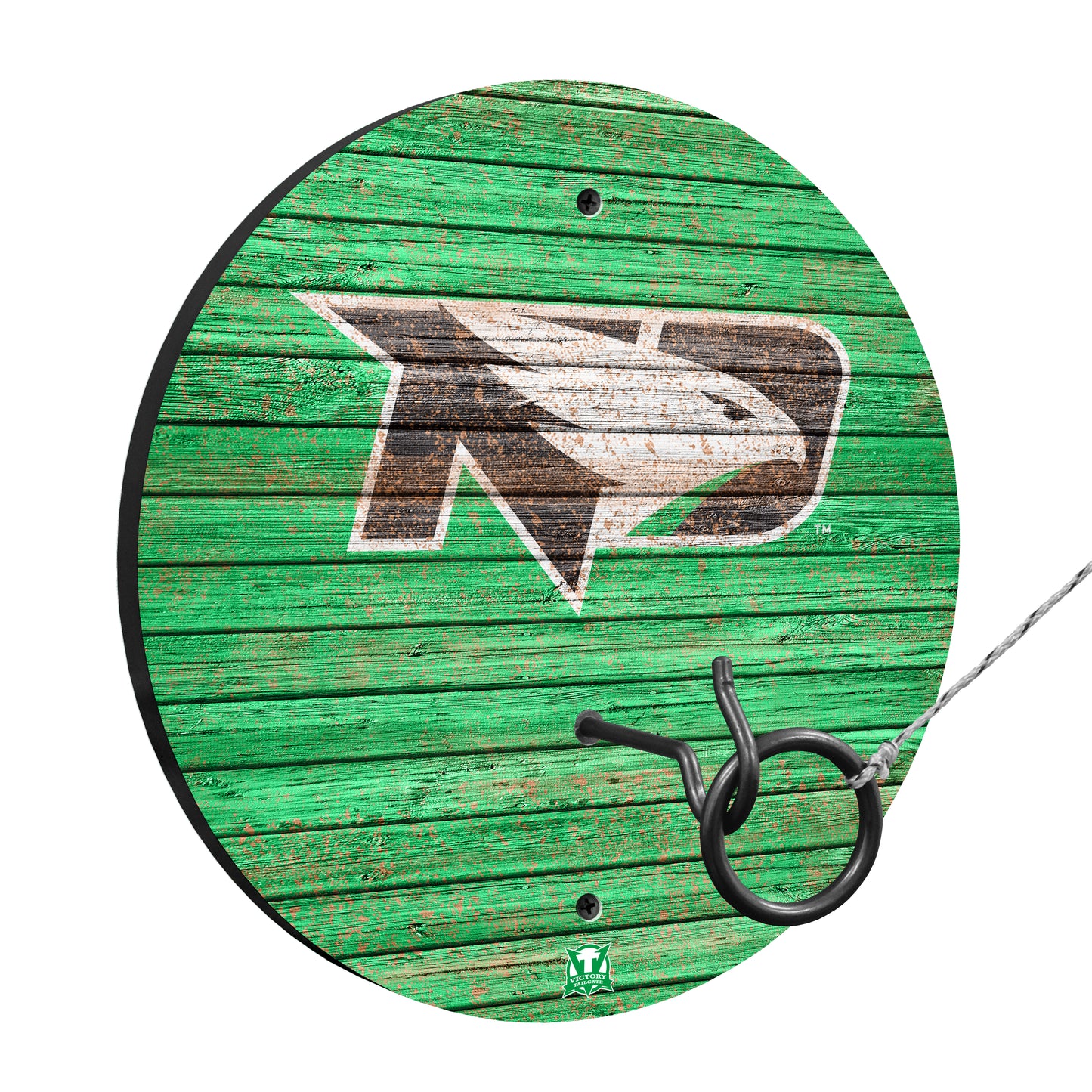 North Dakota Fighting Hawks Hook & Ring Wall Game