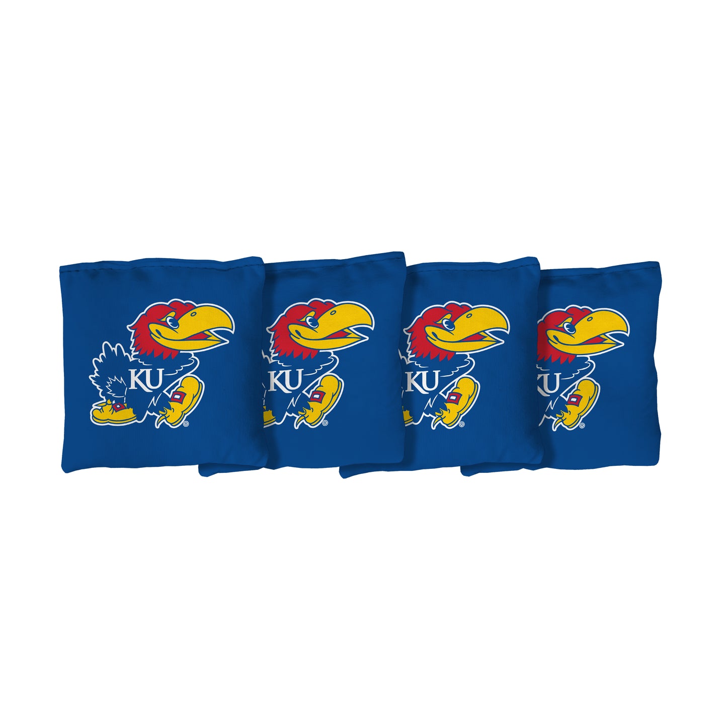 Kansas Jayhawks Corn-Filled Cornhole Bags (4-Pack)