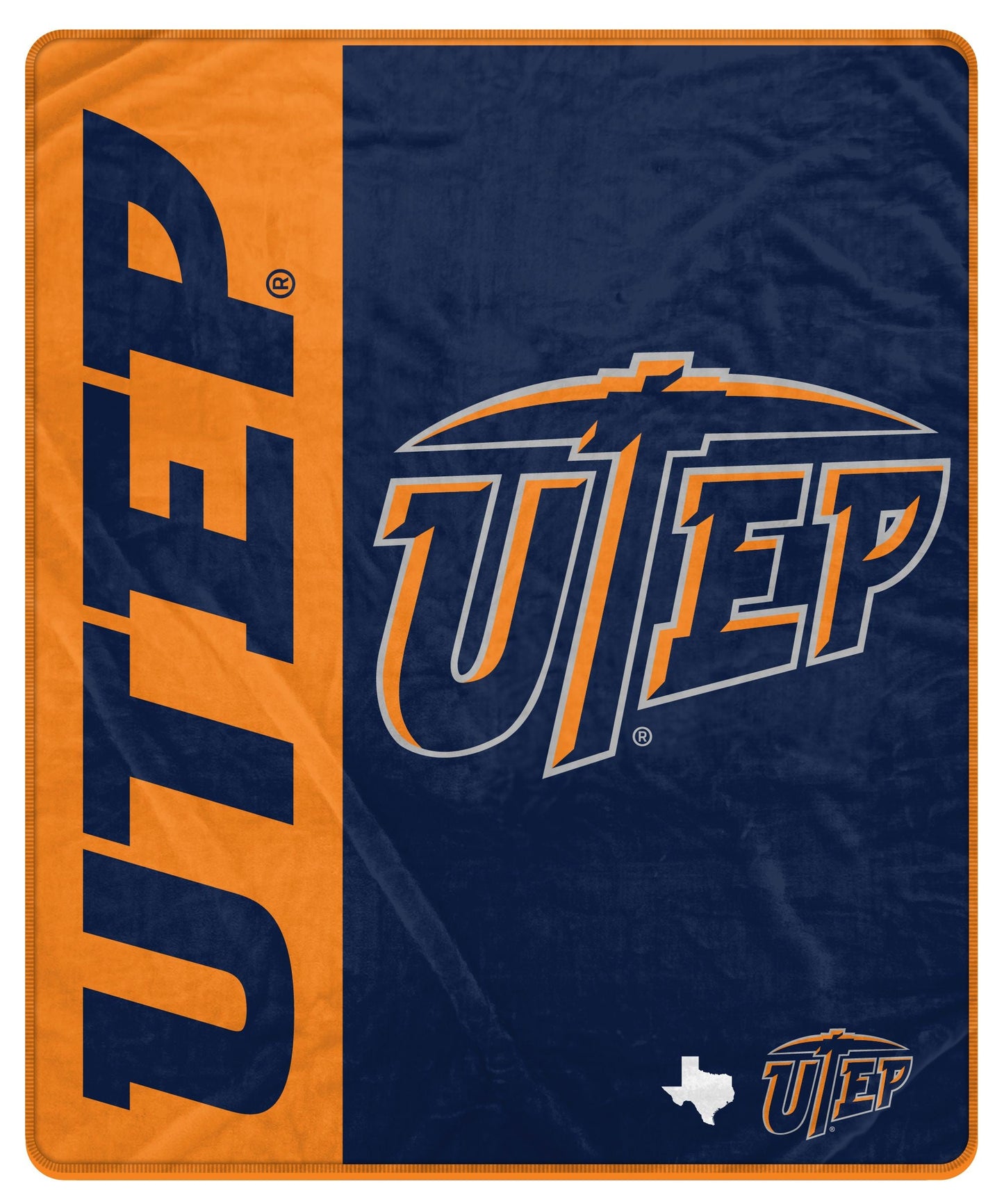 NCAA Side Bar Big Logo Blanket