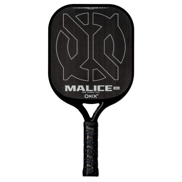 ONIX Malice Raw Carbon Open Throat Pickleball Paddle - 16 mm - Black
