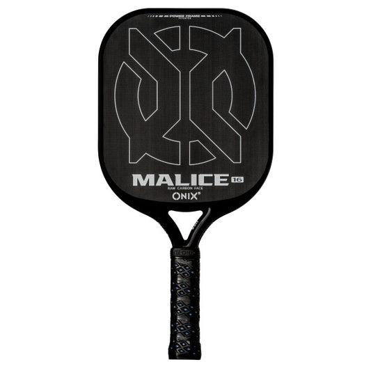 ONIX Malice Raw Carbon Open Throat Pickleball Paddle - 16 mm - Black