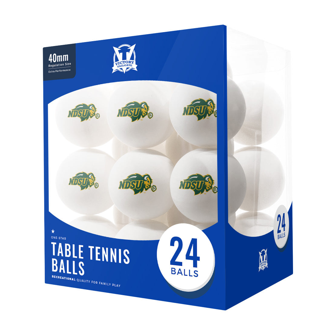 North Dakota State Bison Ping Pong Balls (24-Pack)