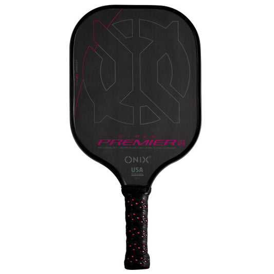 ONIX Evoke Premier Raw Carbon Pickleball Paddle - 12 mm - Pink