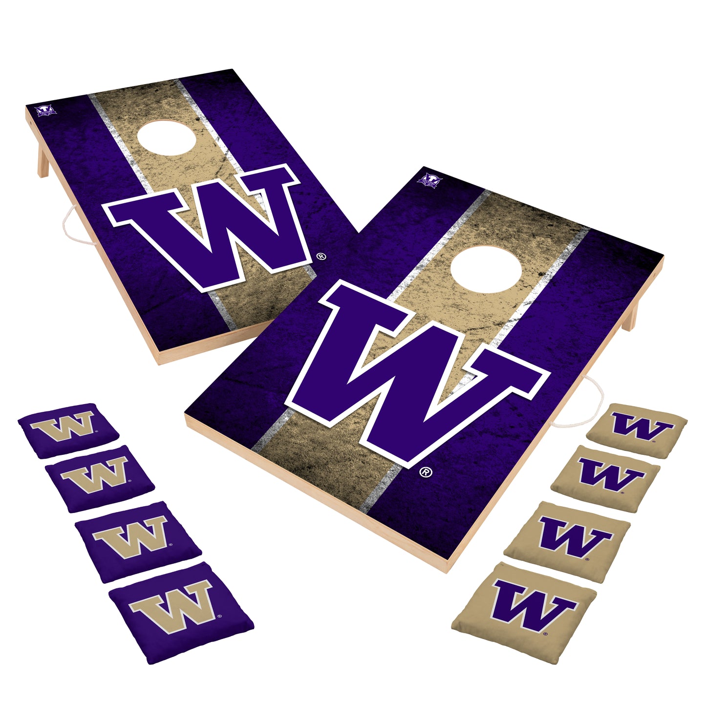 College Team 2x3 Solid Wood Cornhole Game