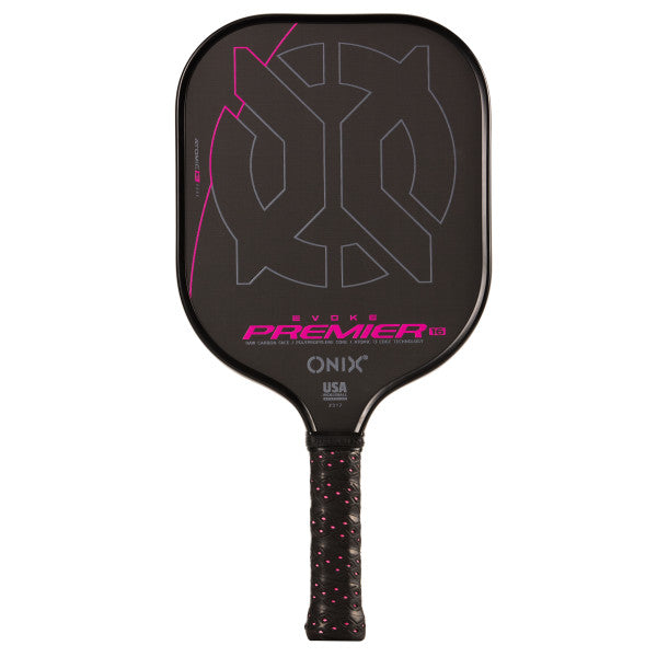 ONIX Evoke Premier Raw Carbon Pickleball Paddle - 16 mm - Pink