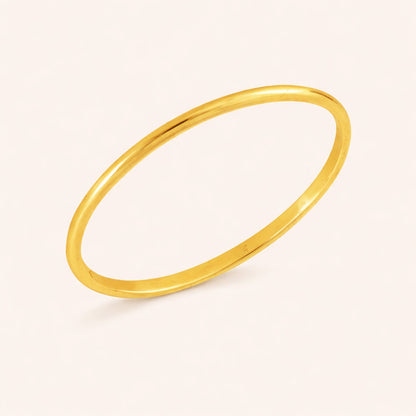 14k Gold Thin Wedding Band Ring (TEST)