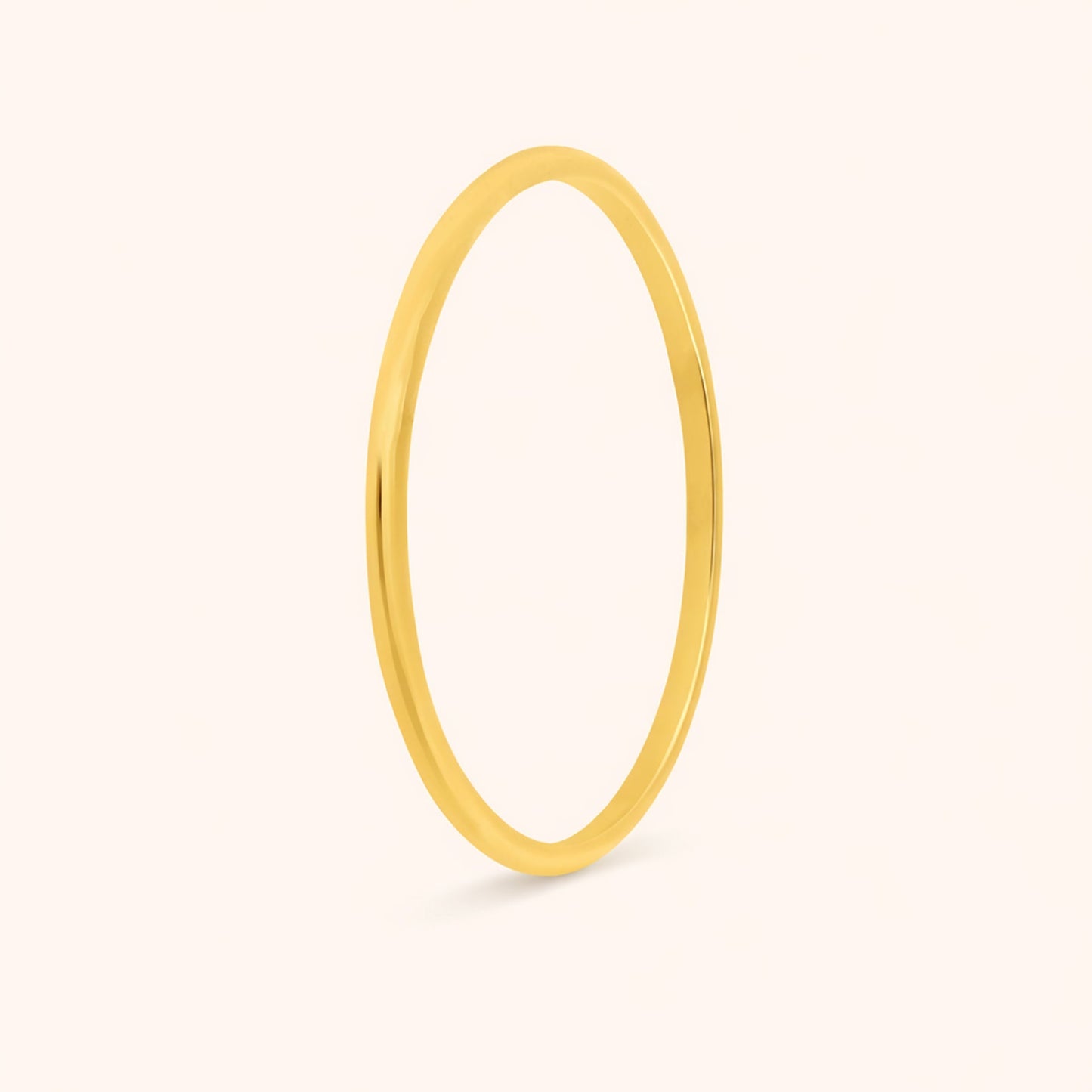 14k Gold Thin Wedding Band Ring (TEST)