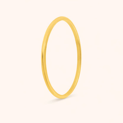 14k Gold Thin Wedding Band Ring (TEST)