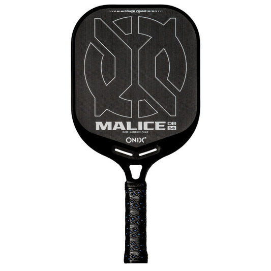 ONIX Malice DB Open Throat Raw Carbon Pickleball Paddle - 14 mm - Black