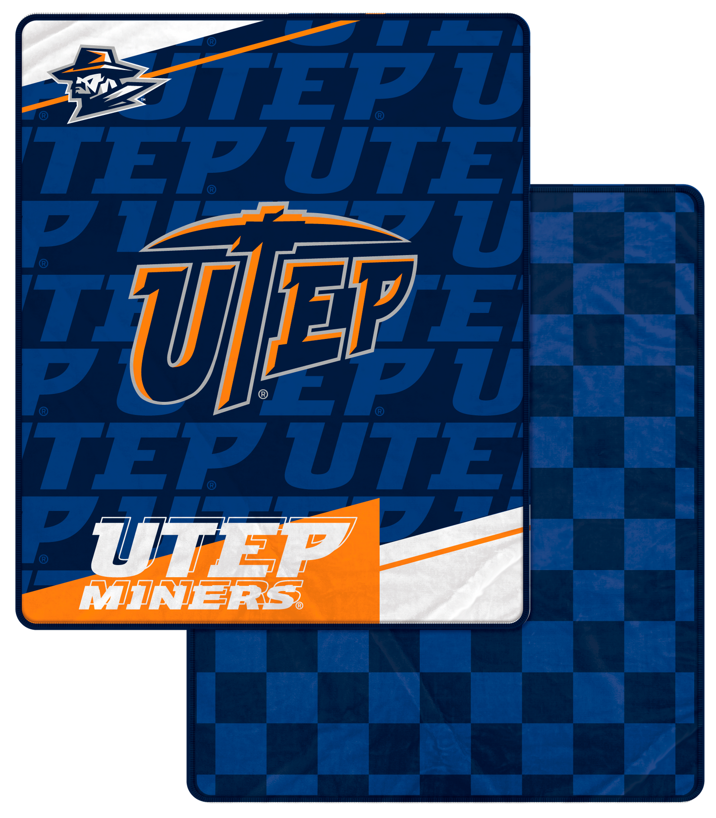 NCAA Checkers Logo Blanket