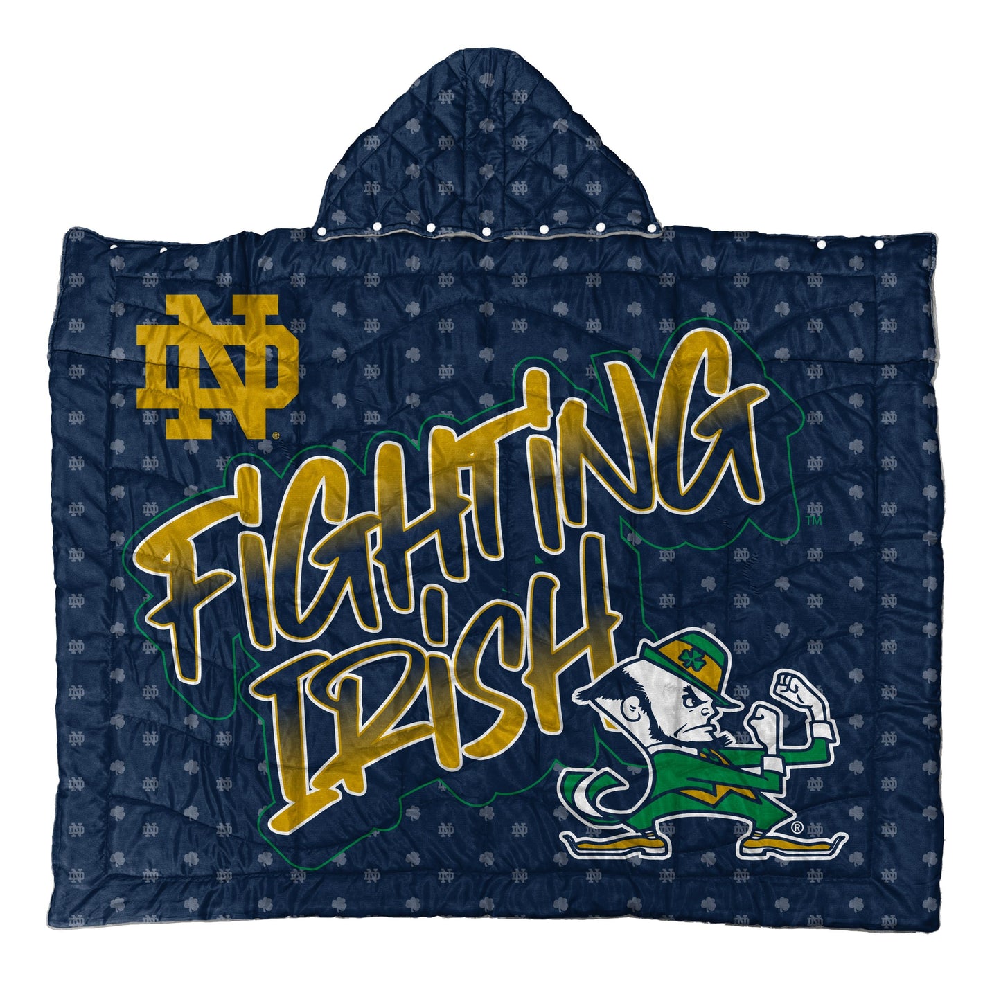 NCAA Hooded Cozy Cape Blanket