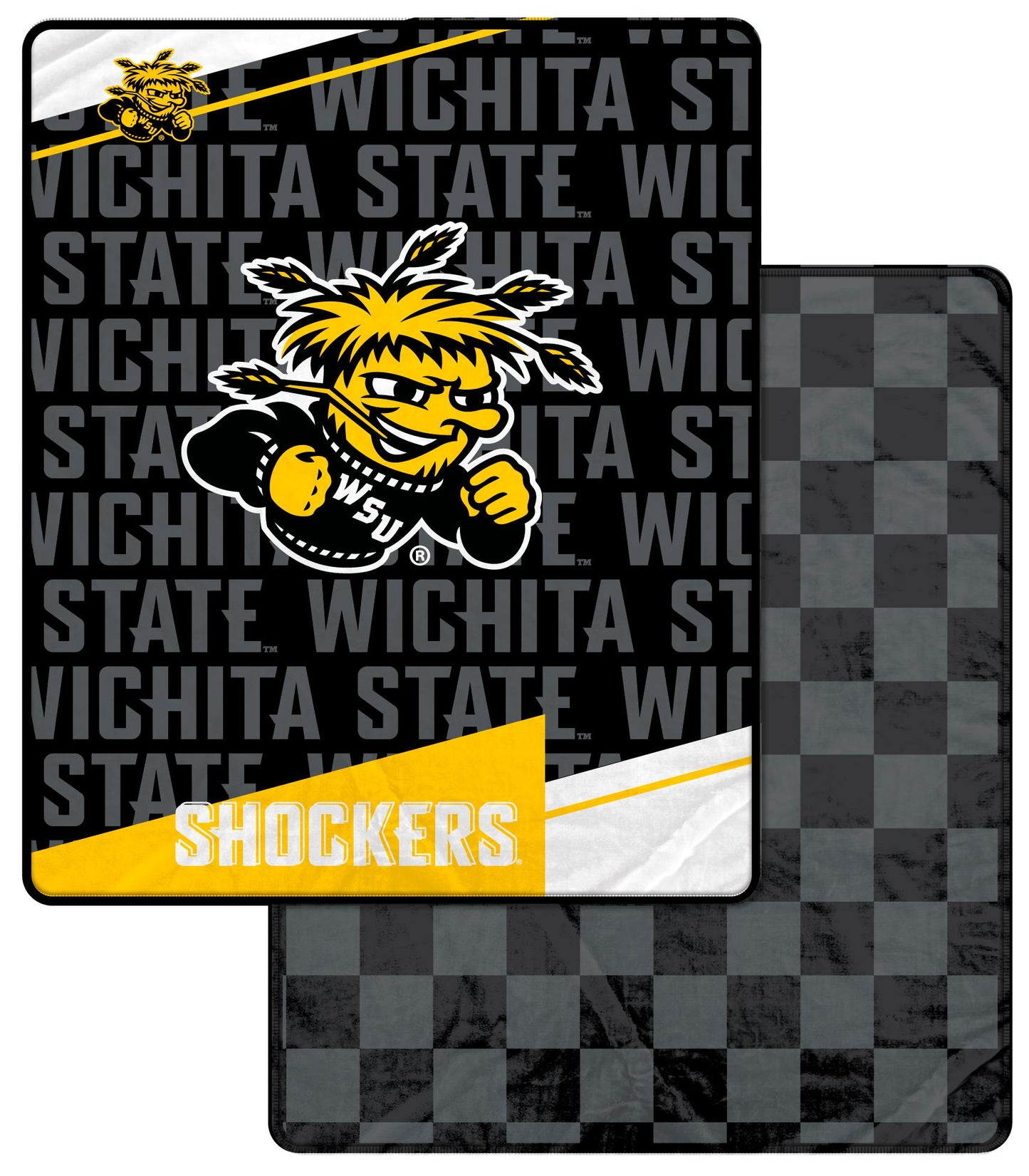 NCAA Checkers Logo Blanket